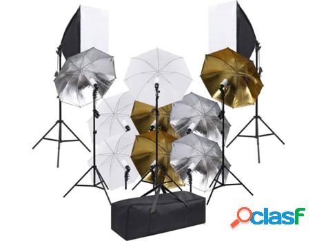 Kit Iluminación de Estudio VIDAXL con Softboxes
