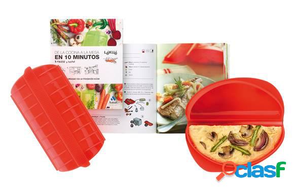 Kit Lékué estuche Cocina Vapor, Tortillas y Libro de