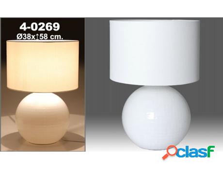 Lámpara DRW (Blanco - Cristal - 33x70 cm)
