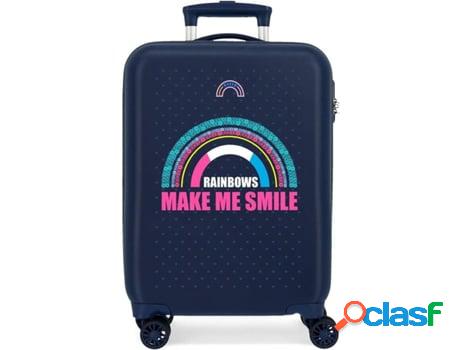 Maleta de Viaje MOVOM Glitter Rainbow (Cabina - Azul - 38 x
