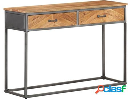 Mesa Consola VIDAXL (Marrón - Madera de Acacia - 110 x 35 x