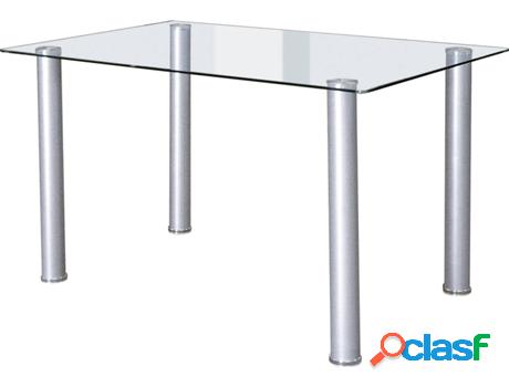 Mesa VEP HOME Plateado (75x140x80 cm - Melamina)