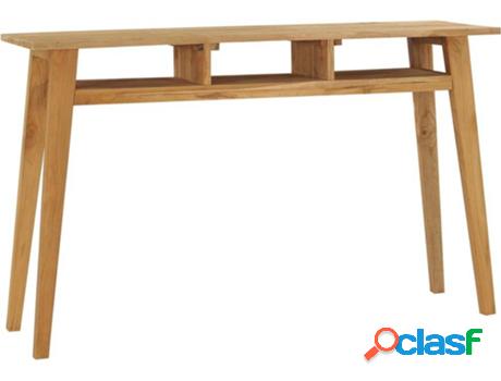 Mesa VIDAXL 288846 Castaño (Madera - 120 x 35 x 75 cm)