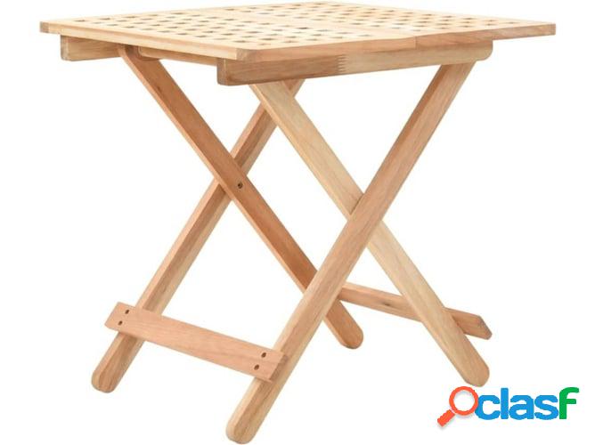 Mesa de Apoyo ART PLANET Plegable Madera Nogal Maciza