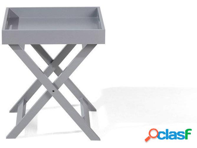 Mesa de Apoyo BELIANI Chester (Gris - MDF)