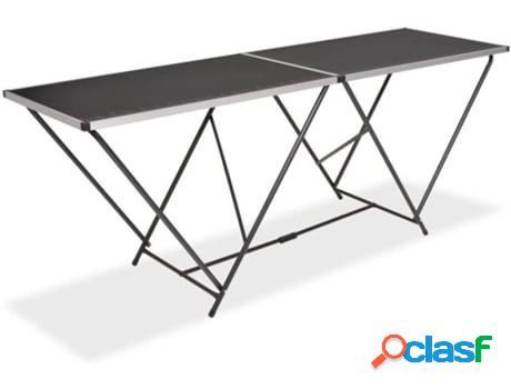 Mesa de Apoyo VIDAXL Plegable De Mdf Y Aluminio (200 x 60 x