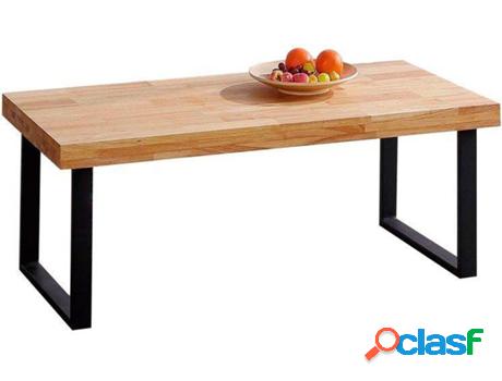 Mesa de Centro ABECEDARIO (Roble Salvaje - Negro - Madera -