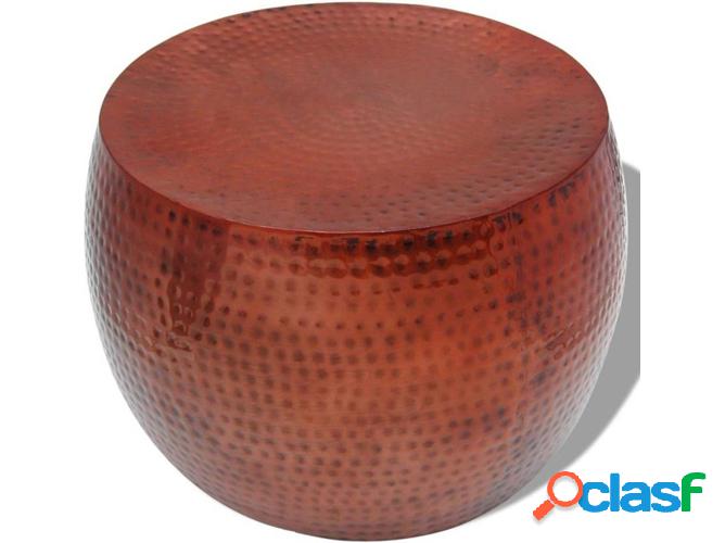 Mesa de Centro ART PLANET Redonda Aluminio Acabamiento Cobre