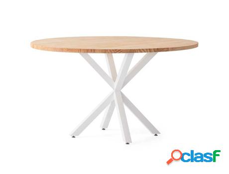 Mesa de Comedor BOX FURNITURE Pata Estrella (Blanco - Madera