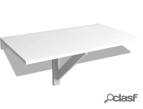 Mesa de Pared VIDAXL (Blanco - Madera aglomerada - 100 x 60