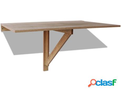 Mesa de Pared VIDAXL (Marrón - Madera aglomerada - 100 x 60