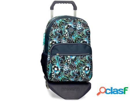 Mochila con Ruedas MOVOM Balls Azul (32x42x16 cm)