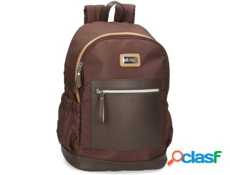 Mochila para Portátil EL POTRO Chic (Marrón - 30x40x15 cm)