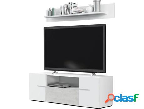 Mueble TV VEP HOME Sulaika Blanco (41x121x33 cm - Melamina)