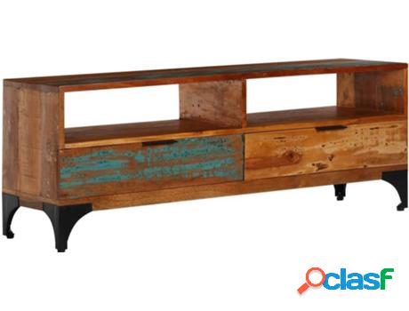Mueble de TV ART PLANET (118x35x45cm - Madera Maciza -