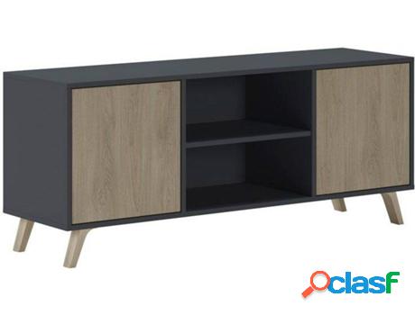 Mueble de TV SKRAUT HOME Wind (Gris Antracita - Puccini -