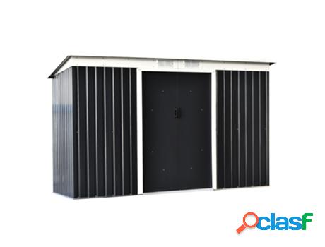 Outsunny Cobertizo De Jardín 280X130X172 Cm Base De 3,1 M²