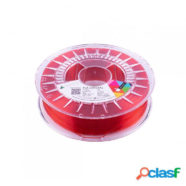 PLA Smartfil Crystal Red (Rojo translúcido) 1,75 mm