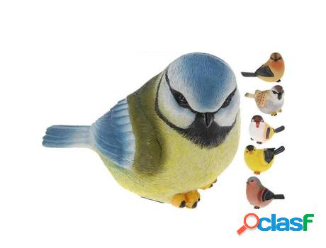 Pajaro resina mediano 17x8cm surtido
