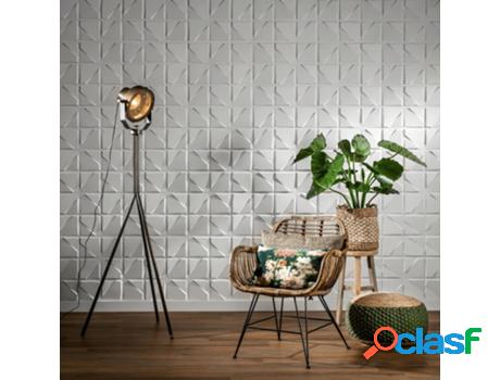 Paneles De Pared 3D Felino 12 Piezas Ga-Wa29 WALLART (Blanco