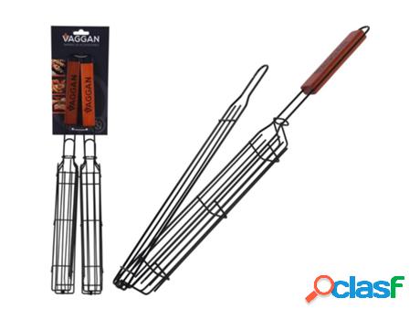 Parrillas kebab mango madera 2 piezas pack 2