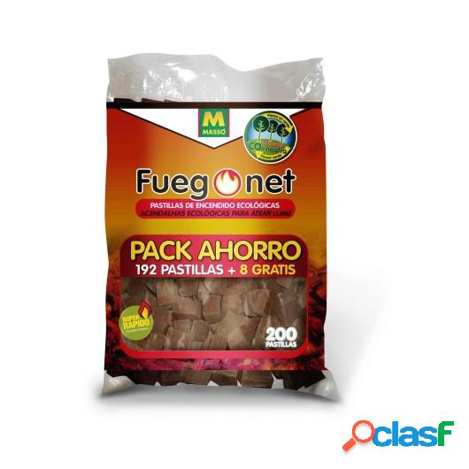 Pastilla Encendido Barbacoa Ecologica Fuegonet 192 Pz