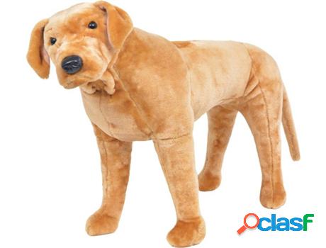 Peluche VIDAXL Perro labrador marrón XXL (79x56 cm)