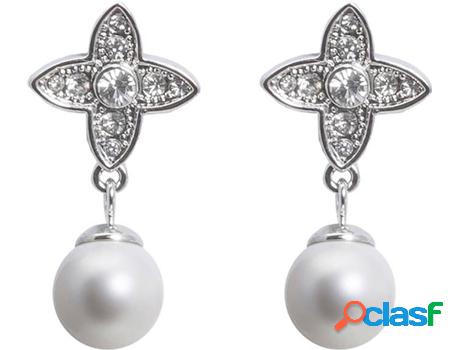 Pendientes VANCRYSTALS Leona (Latón - Plateado - 2 cm)