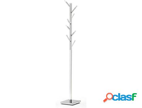 Perchero JSHOME Blanco (Madera, Metal - 26 x 182 x 27 cm)