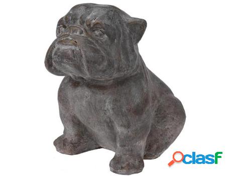 Perro bulldog piedra 33x42x42 cm