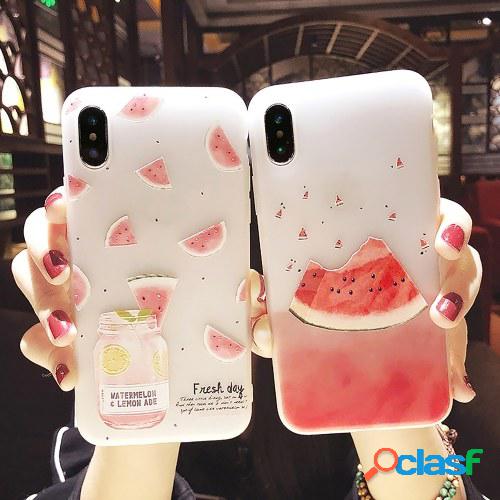 Phonecase Watermelon Designs Cubierta de TPU suave Carcasas