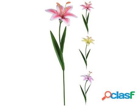 Pincho flor 6 petalos metal 75 cm