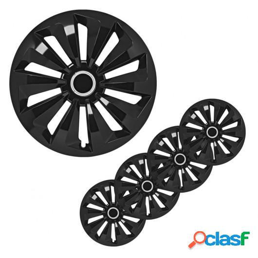 ProPlus Juego de tapacubos 4 unidades Fox negro 14"