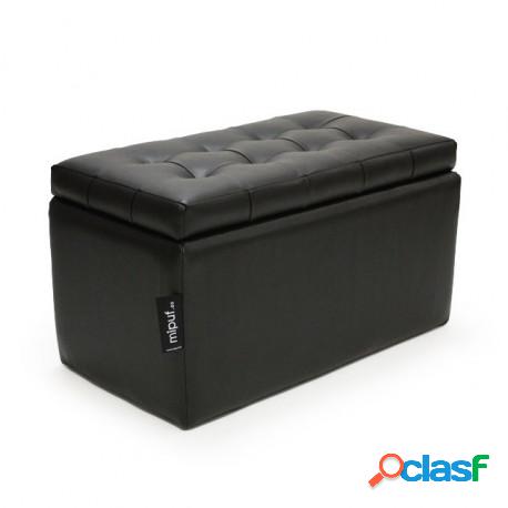 Puff Arcón 75x40x40 Polipiel Negro