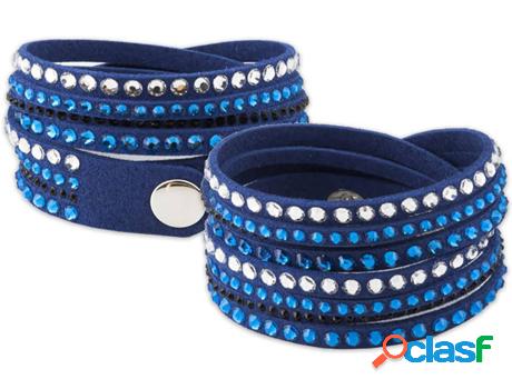 Pulsera VANCRYSTALS Stefania (Cuero Sintético - Azul - 8