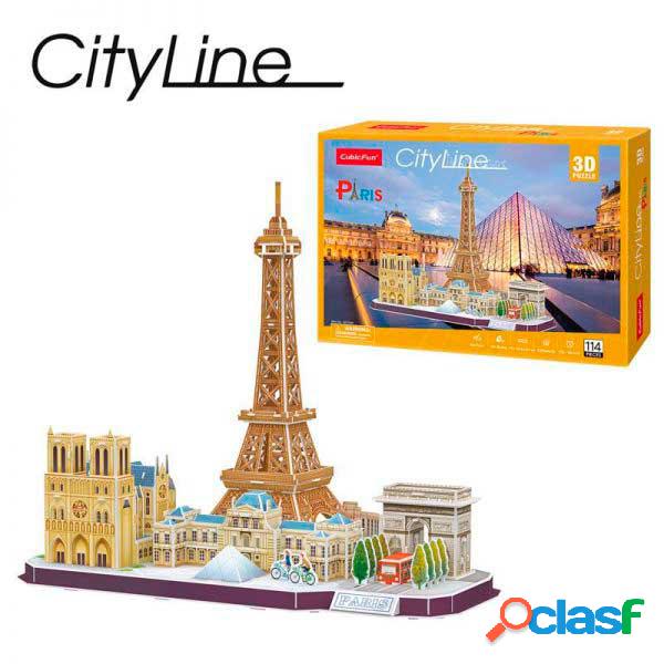 Puzzle 3D Paris City Line 114p