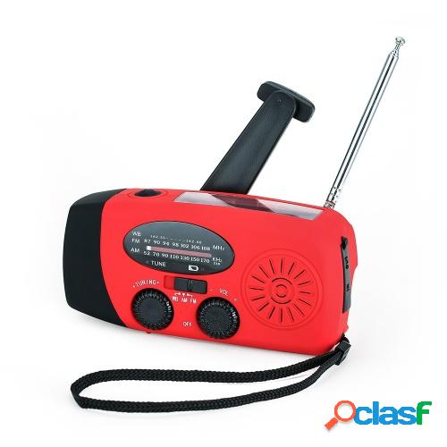 Radio portátil con linterna AM / FM Lámpara de lectura