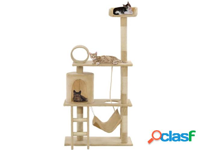 Rascador Árbol VIDAXL Sisal Beige (140cm)