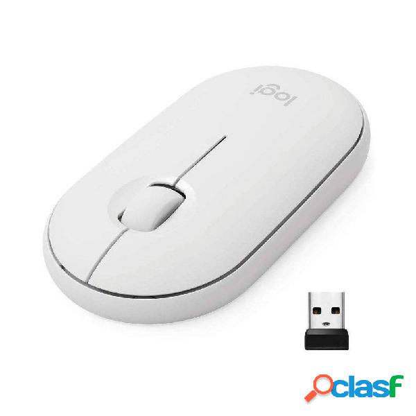 Ratón Inalámbrico por Bluetooth/ 2.4GHz Logitech Pebble