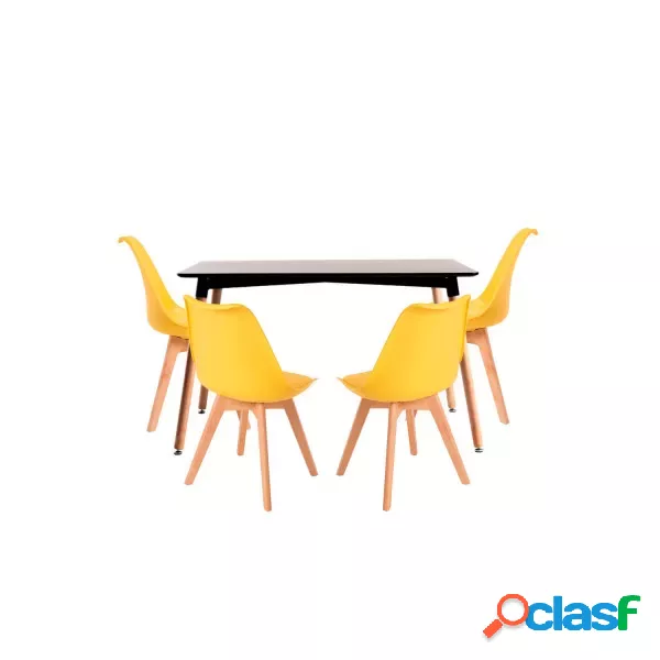 RegalosMiguel - Conjunto Mesa Tower Rectangular 120 x 80 cm