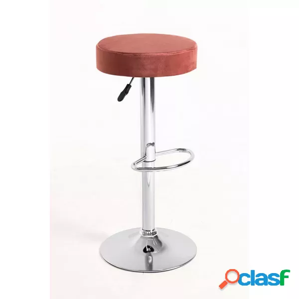 RegalosMiguel - Taburete Kros Terciopelo - Rosa