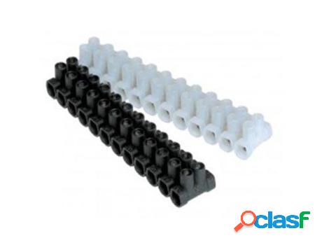 Regleta conexion n.10 negra pack-10 ud