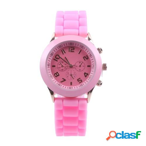 Reloj de cuarzo clásico Reloj de pulsera unisex con correa