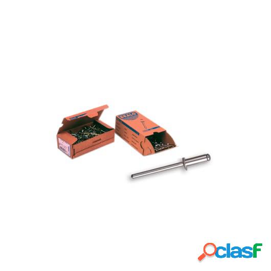 Remache Fij Estand. 6X12Mm Alu Alum Bralo 250 Pz