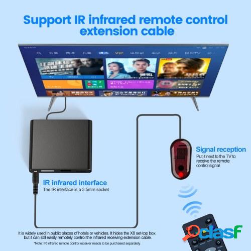 Reproductor de medios digitales X8 4K Mini TV Box máquina