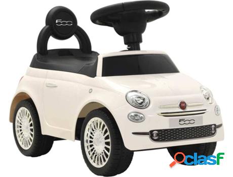Ride-On VIDAXL Fiat 500 blanco (Edad Mínima: 12 meses)
