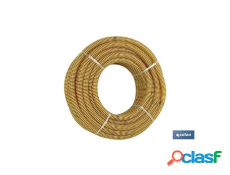 Rollo de tubo de aspiración espiral amarillo ø20 mm 25 m