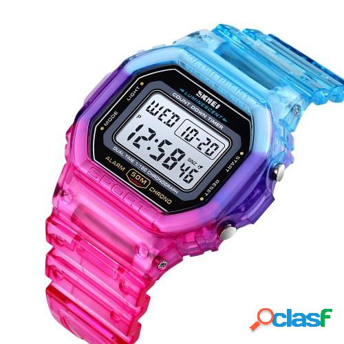 SKMEI Reloj deportivo digital para mujer Color de contraste