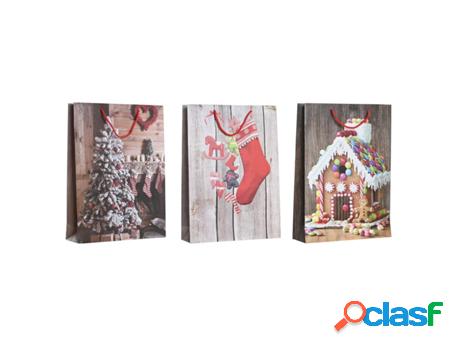 Saco de Navidad DKD HOME DECOR (Papel - Muticolor)