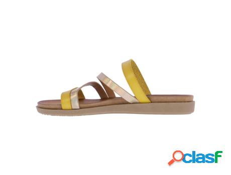 Sandalias FOR TIME Mujer (36 - Amarillo)
